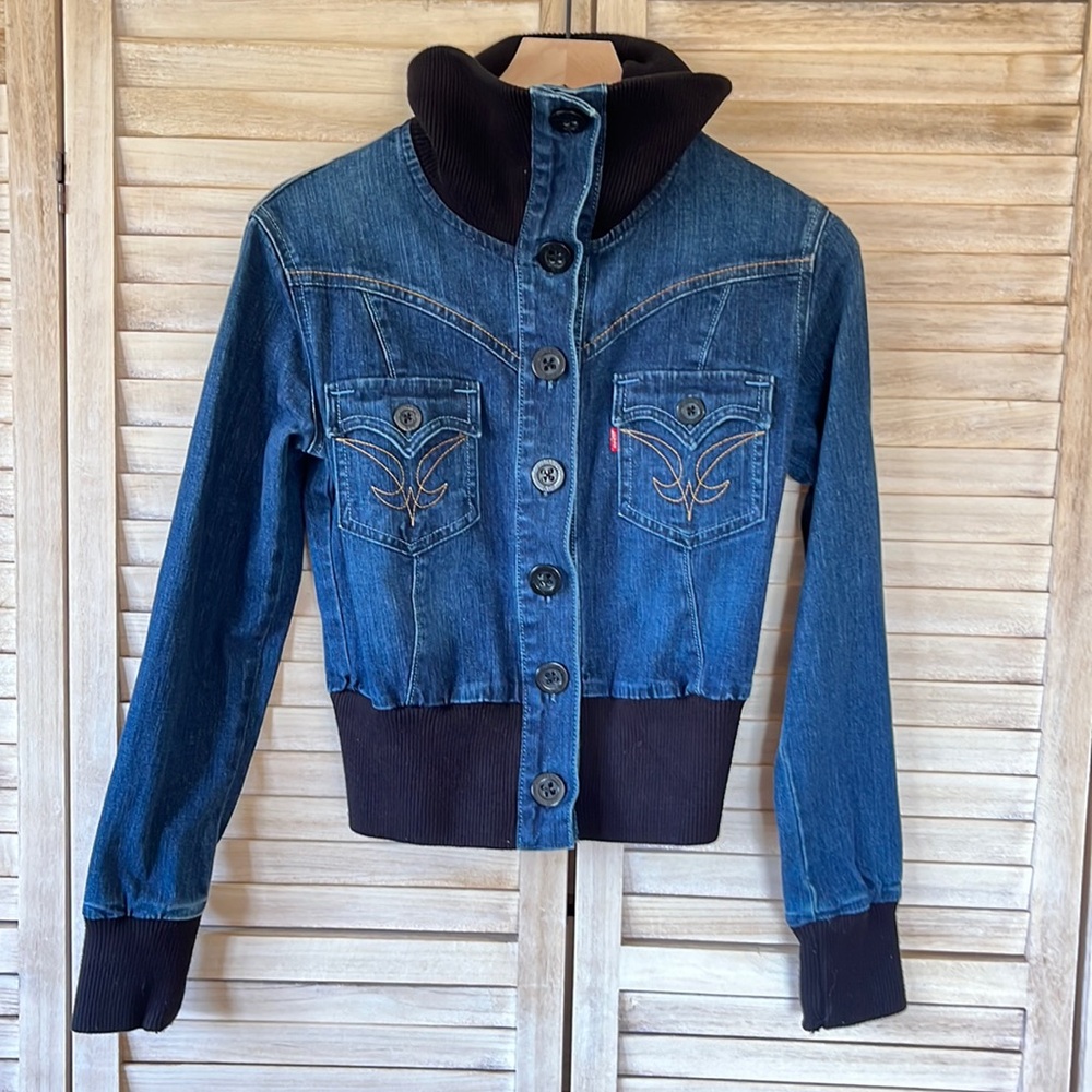 Levi’s Bomber Style Denim Jacket XS